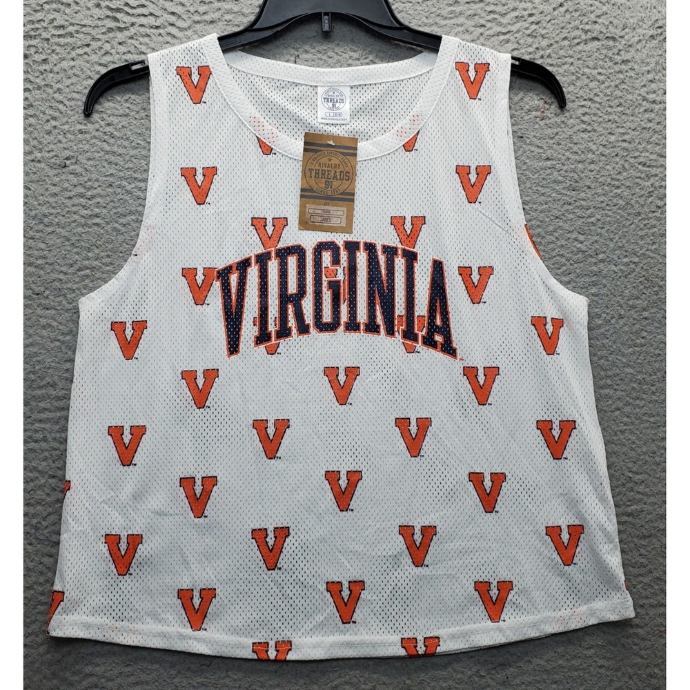 NCAA Virginia Cavaliers Rivalry Threads Jersey Basketball Women Large Multi Mesh